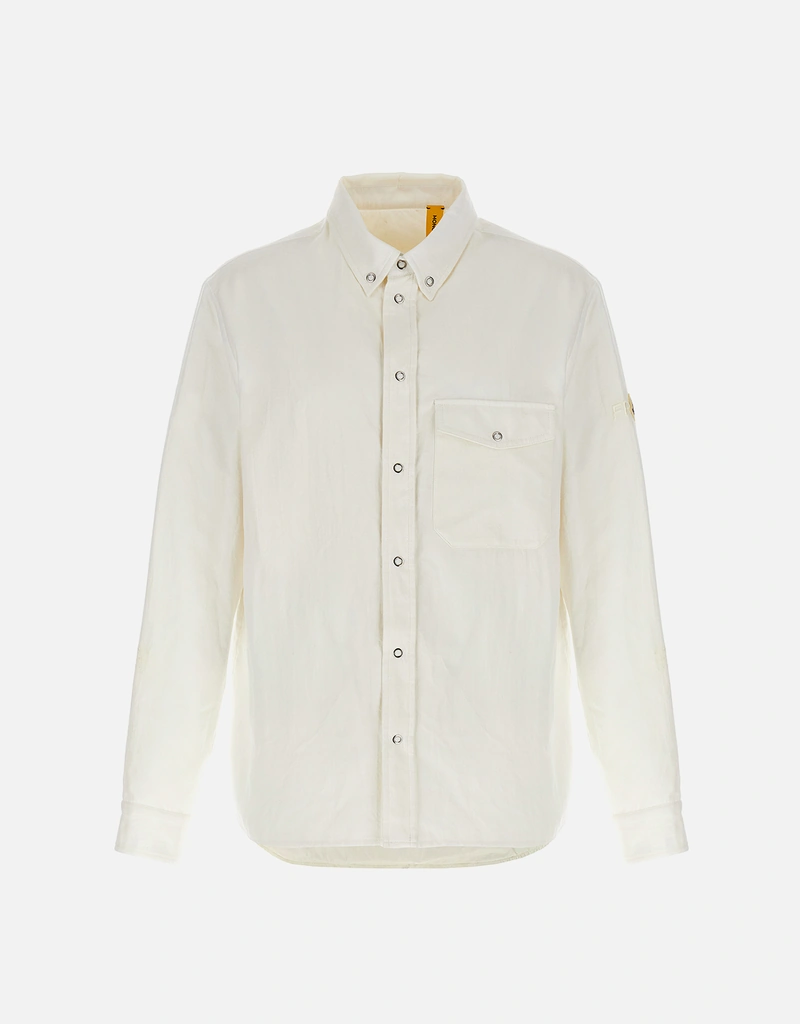 MONCLER × FRAGMENT GENIUS 7 ホワイトシャツ Moncler Genius Men's Moncler X FRGMT Oxford Shirt () IFCHIC.COM
