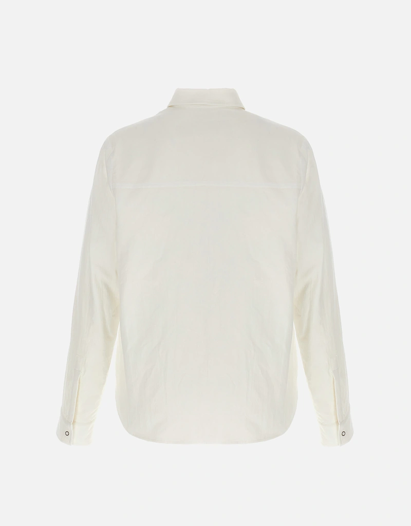 MONCLER × FRAGMENT GENIUS 7 ホワイトシャツ Moncler Genius Men's Moncler X FRGMT Oxford Shirt () IFCHIC.COM