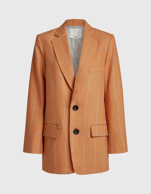 orange long blazer