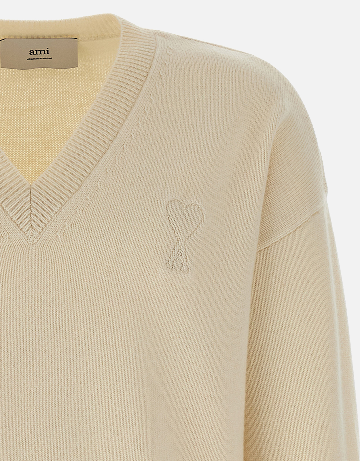 ami paris ダイヤモンド柄 Vネックセーター ウィメンズ デザイナー セーター＆カーディガン | AMI PARIS