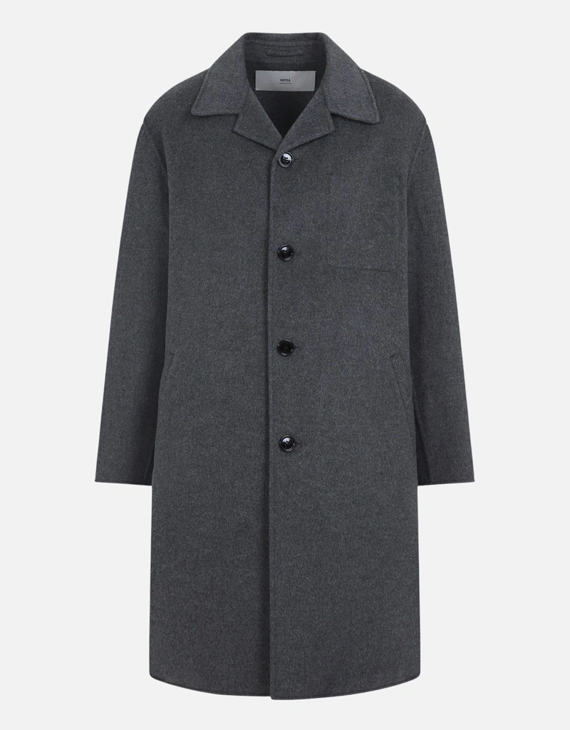 AMI Paris メンズカシミヤウールベルトコート (アパレル,ジャケット