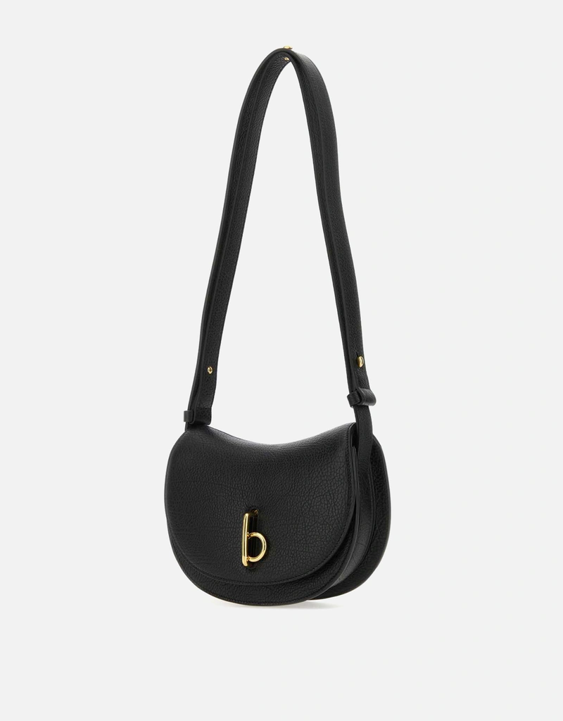 Burberry Black Calfskin Leather Mini Rocking Horse Shoulder Bag