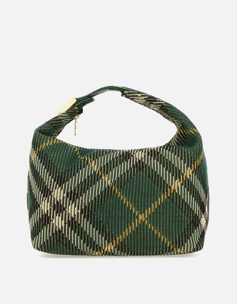 Burberry 刺繍入りナイロンミディアムペグハンドバッグ () IFCHIC.COM