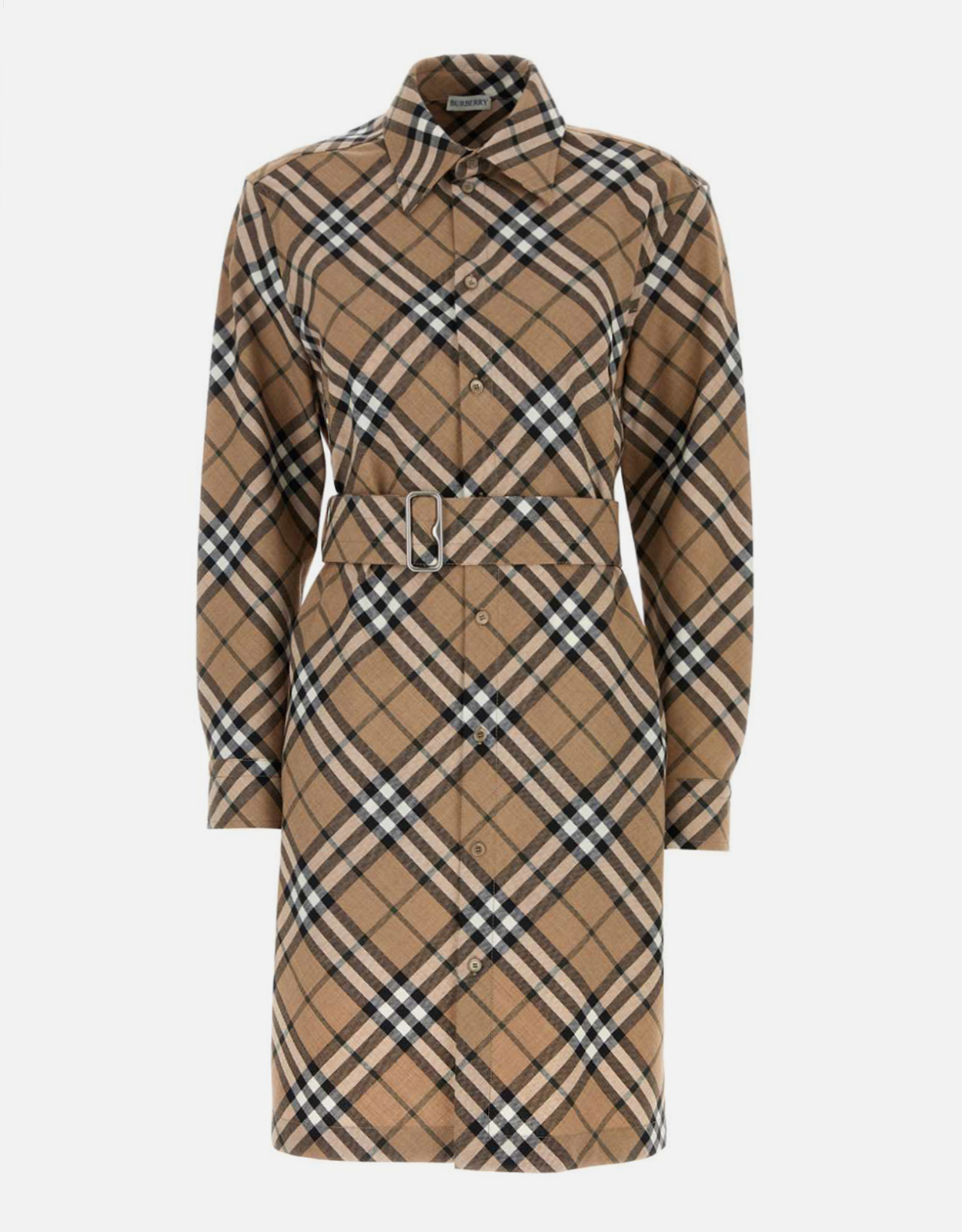 Burberry 刺繍入りジャージーシャツドレス () IFCHIC.COM