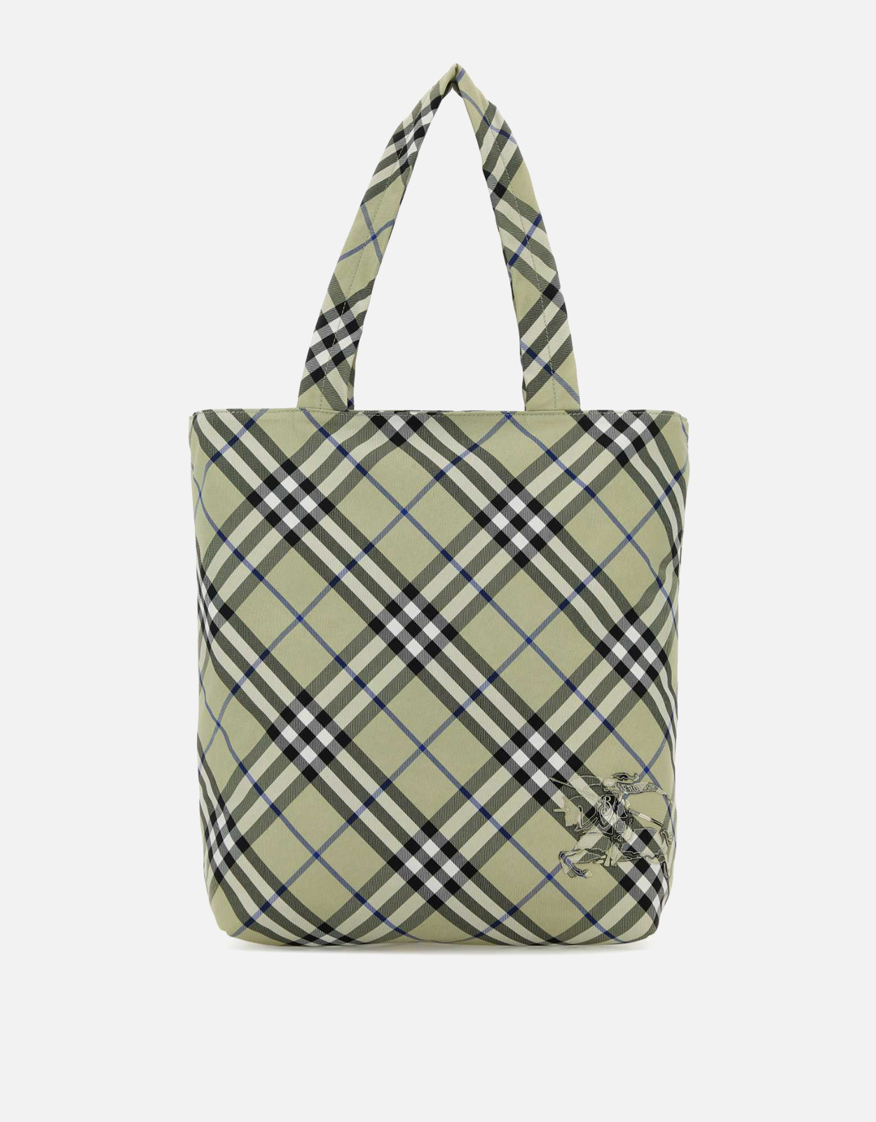 Burberry メンズ 刺繍キャンバスチェックショッピングバッグ () IFCHIC.COM