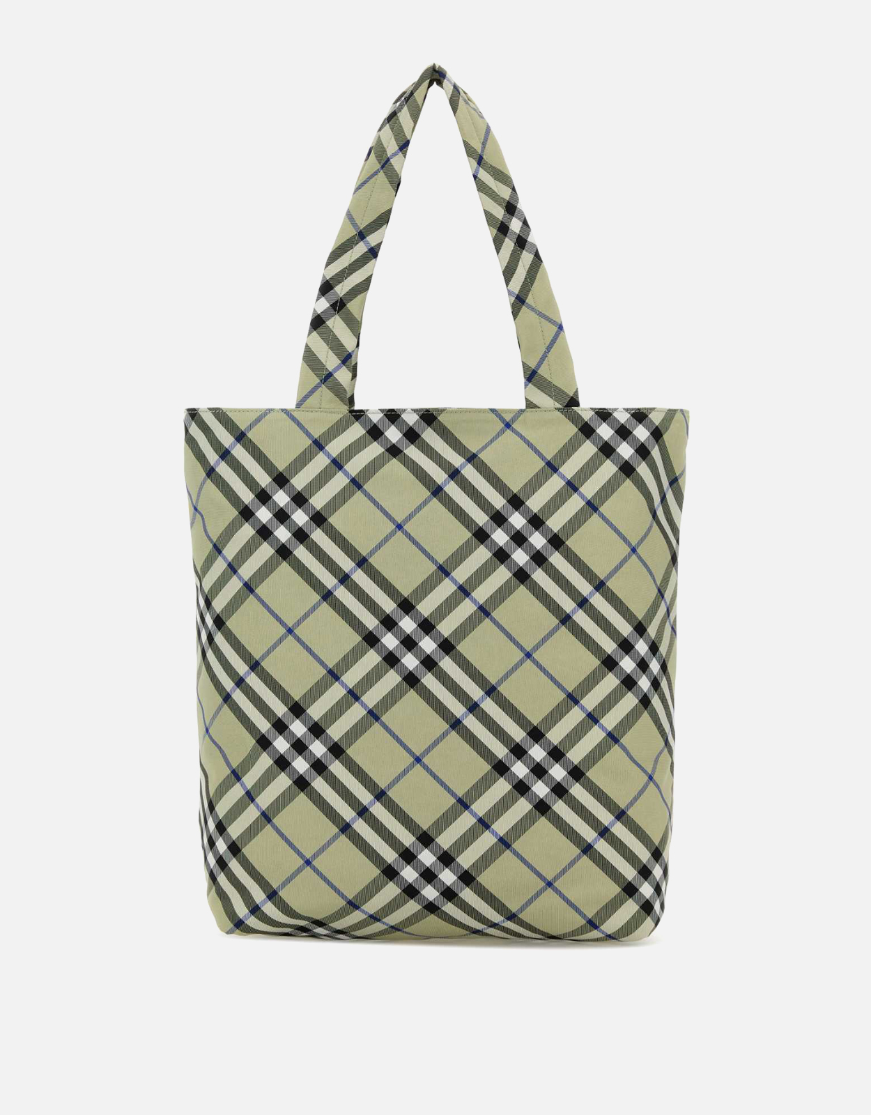 Burberry メンズ 刺繍キャンバスチェックショッピングバッグ () IFCHIC.COM