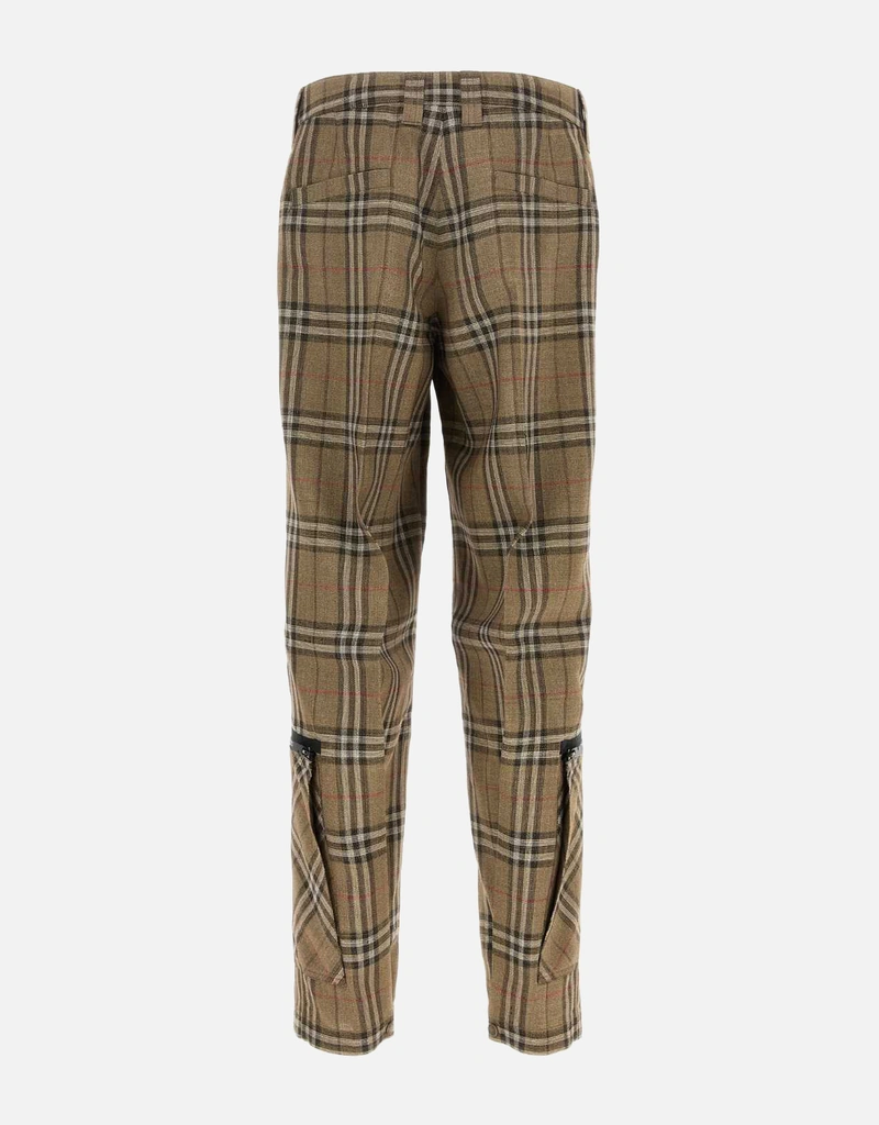 Burberry メンズ 刺繍入りビスコースシルク混カーゴパンツ () IFCHIC.COM