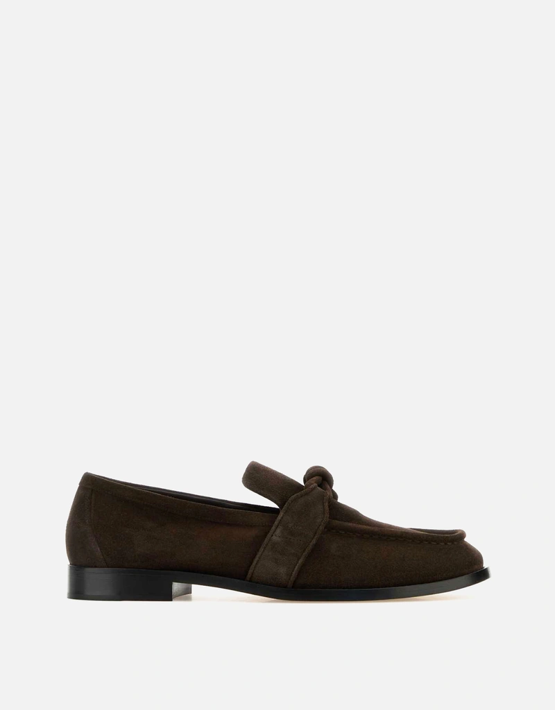 BOTTEGA VENETA スエード素材　ブラックローファー Bottega Veneta メンズ アスタイル スエード ローファー () IFCHIC.COM