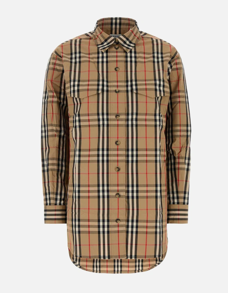 Burberry 刺繍入りコットンシャツ (トップス,ボタンダウンシャツ