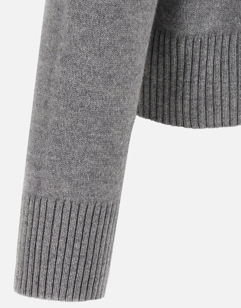 AMI Paris Unisex Ami De Coeur Wool V-Neck Sweater (Knitwear