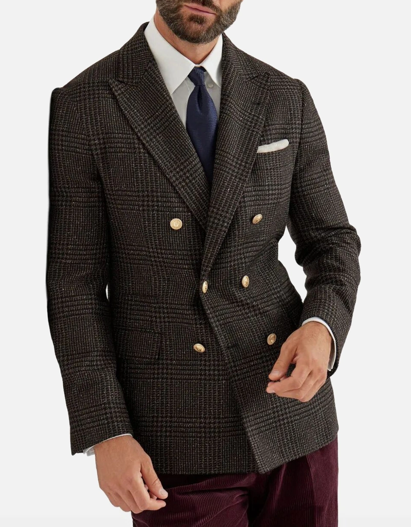 Brunello Cucinelli メンズ ウールブレンド ブレザー (ブレザー