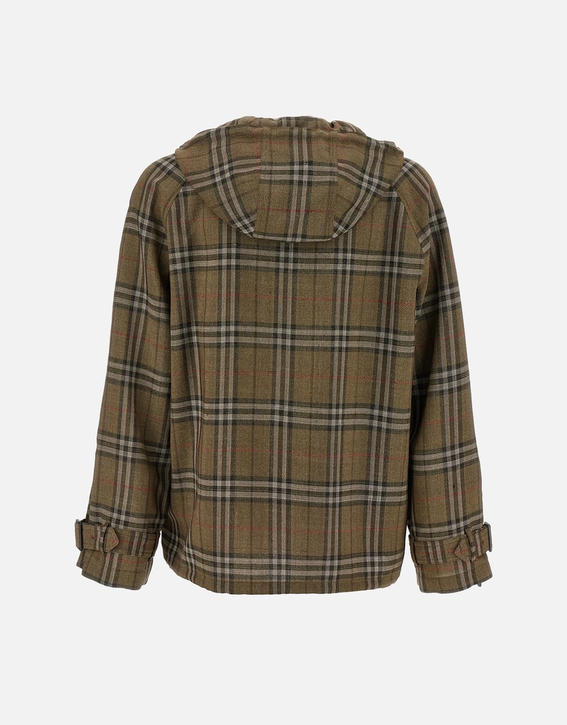 Burberry メンズ シルク混紡マルチレイヤーシャツ (シャツ,カジュアル