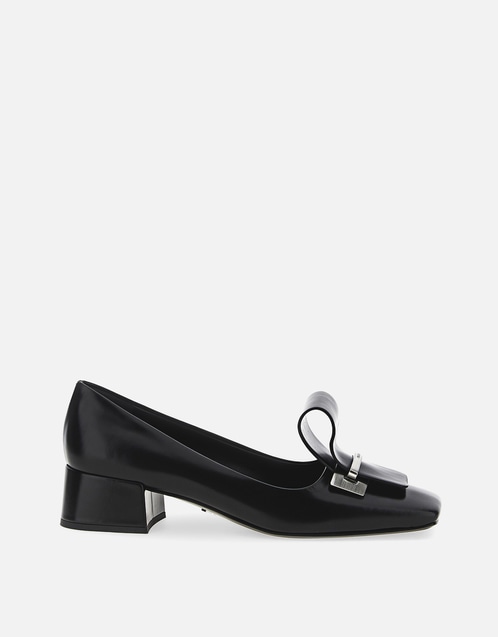 Prada Calfskin Leather Low-Heeled Pumps () IFCHIC.COM