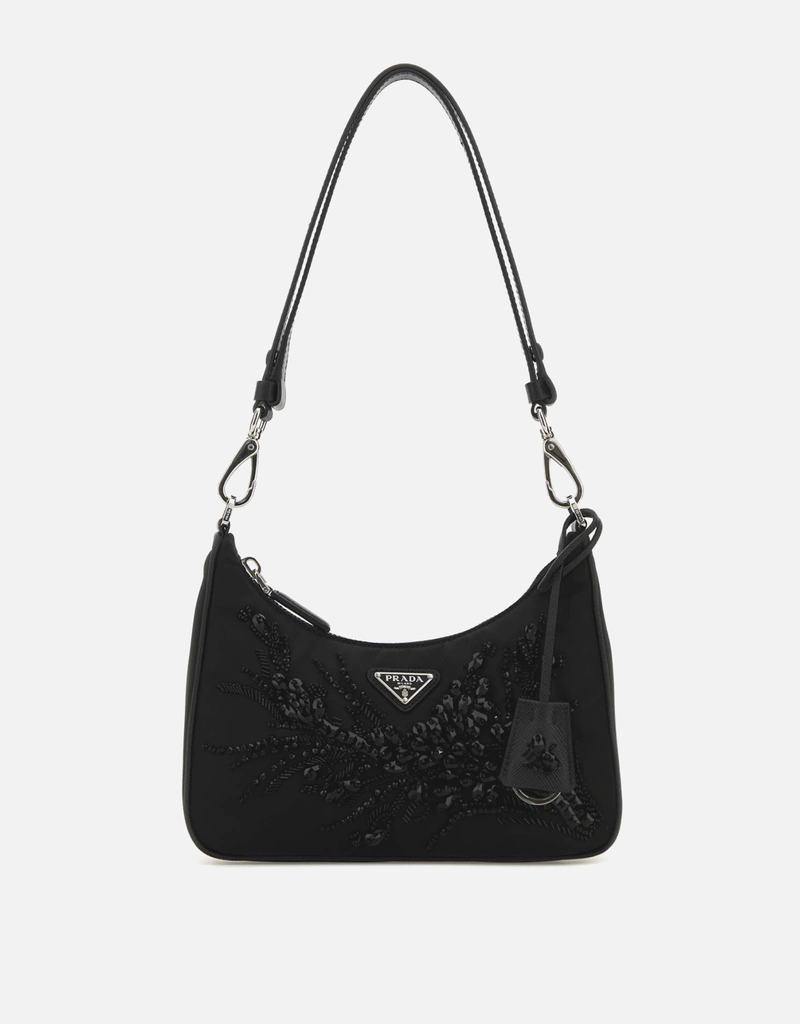 PRADA リエディション ブラック ナイロン ショルダーバッグ Prada ブラックリナイロンリエディションショルダーバッグ () IFCHIC.COM