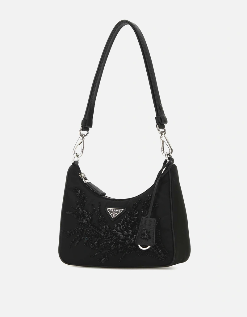 PRADA リエディション ブラック ナイロン ショルダーバッグ Prada ブラックリナイロンリエディションショルダーバッグ () IFCHIC.COM