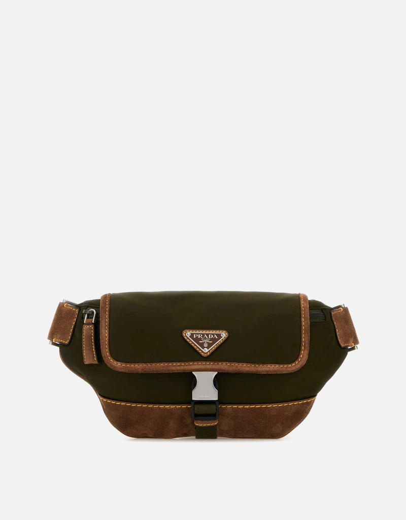 Prada メンズ リナイロンとスエード ベルトバッグ () IFCHIC.COM