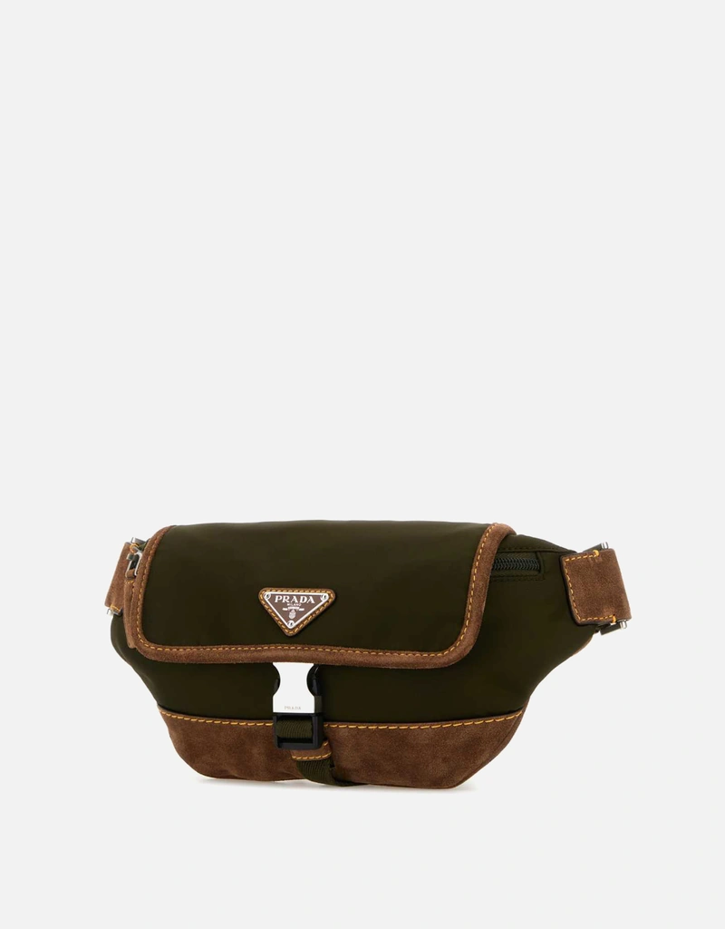 Prada メンズ リナイロンとスエード ベルトバッグ () IFCHIC.COM