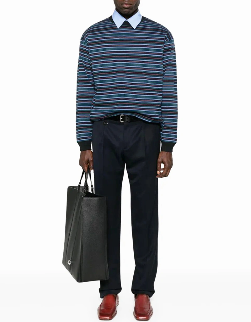 Prada メンズテーパードレッグウールパンツ (アパレル,ジーンズ