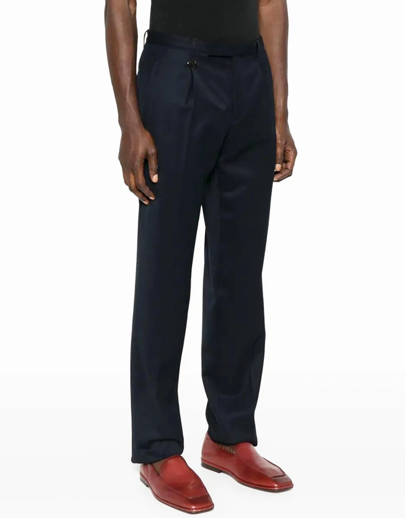 Prada メンズテーパードレッグウールパンツ (アパレル,ジーンズ