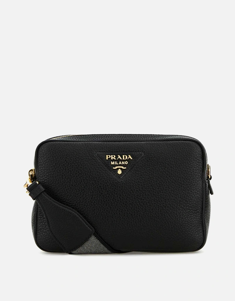 Prada Black leather crossbody bag () IFCHIC.COM