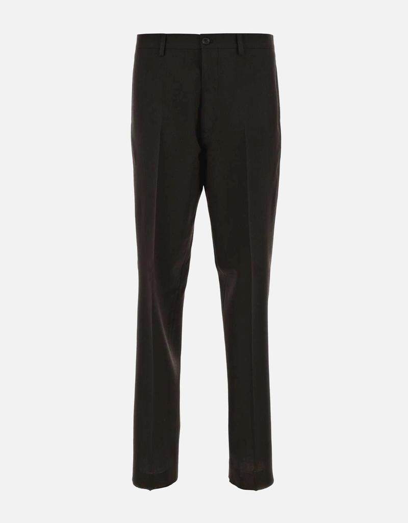 PRADA ブラウン スラックス 50 R Prada メンズ ダークブラウン ウールパンツ (アパレル,ズボン