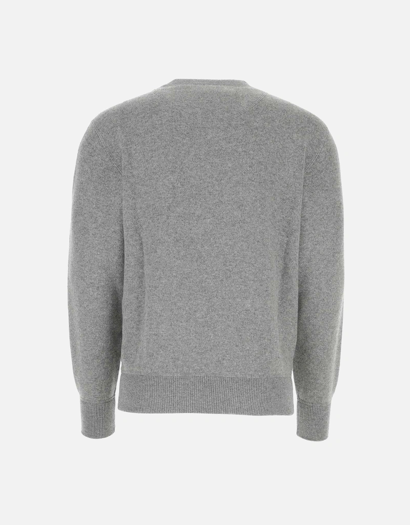 PRADA グレー セーター サイズ40 Grey Wool and cashmere crew-neck sweater | PRADA - United States