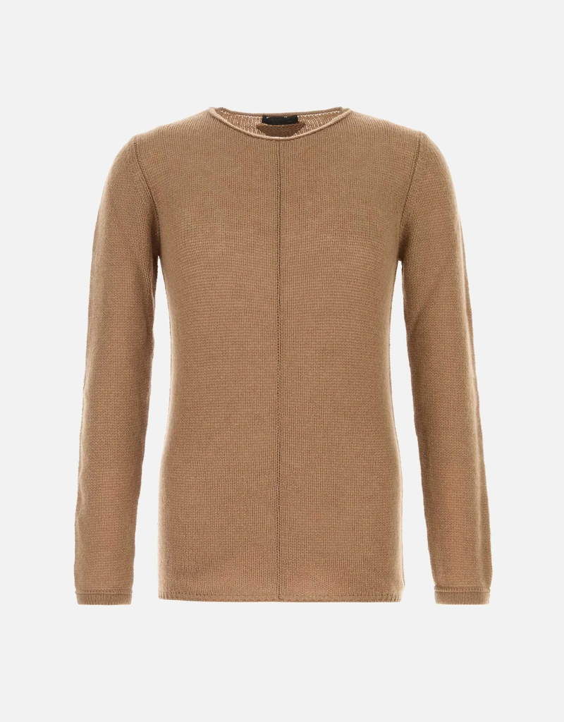 Prada メンズ キャメル カシミヤ セーター () IFCHIC.COM