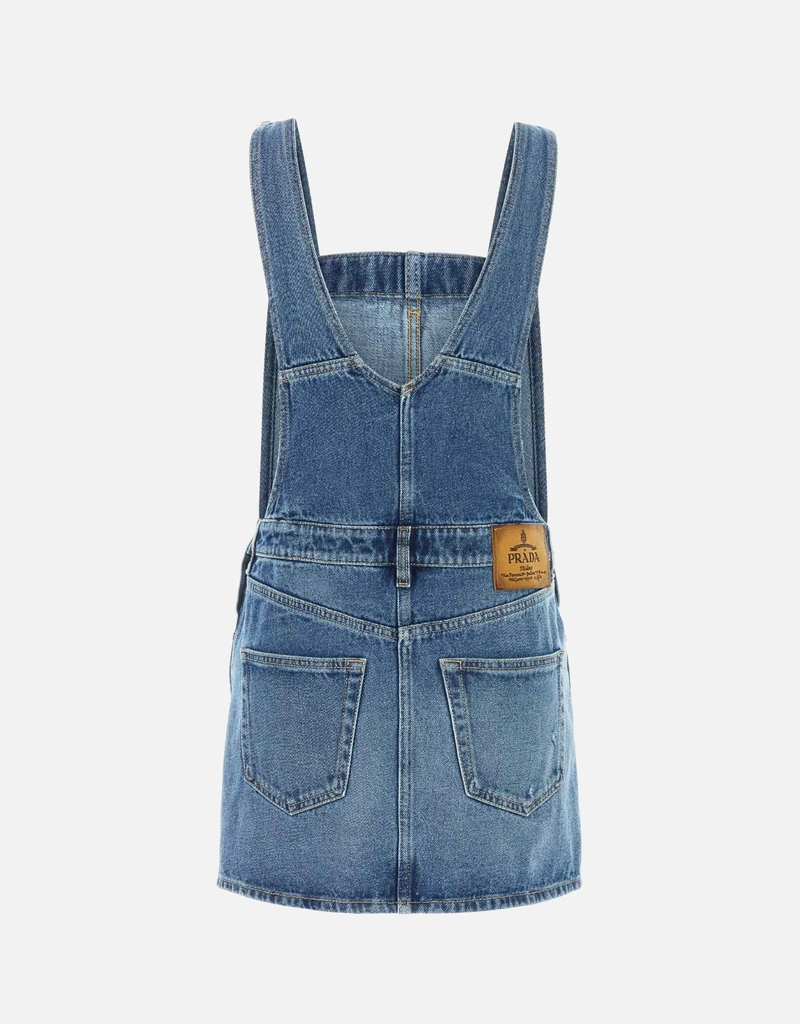 white christmas dresses Agnes Denim Overall Dress main image 1