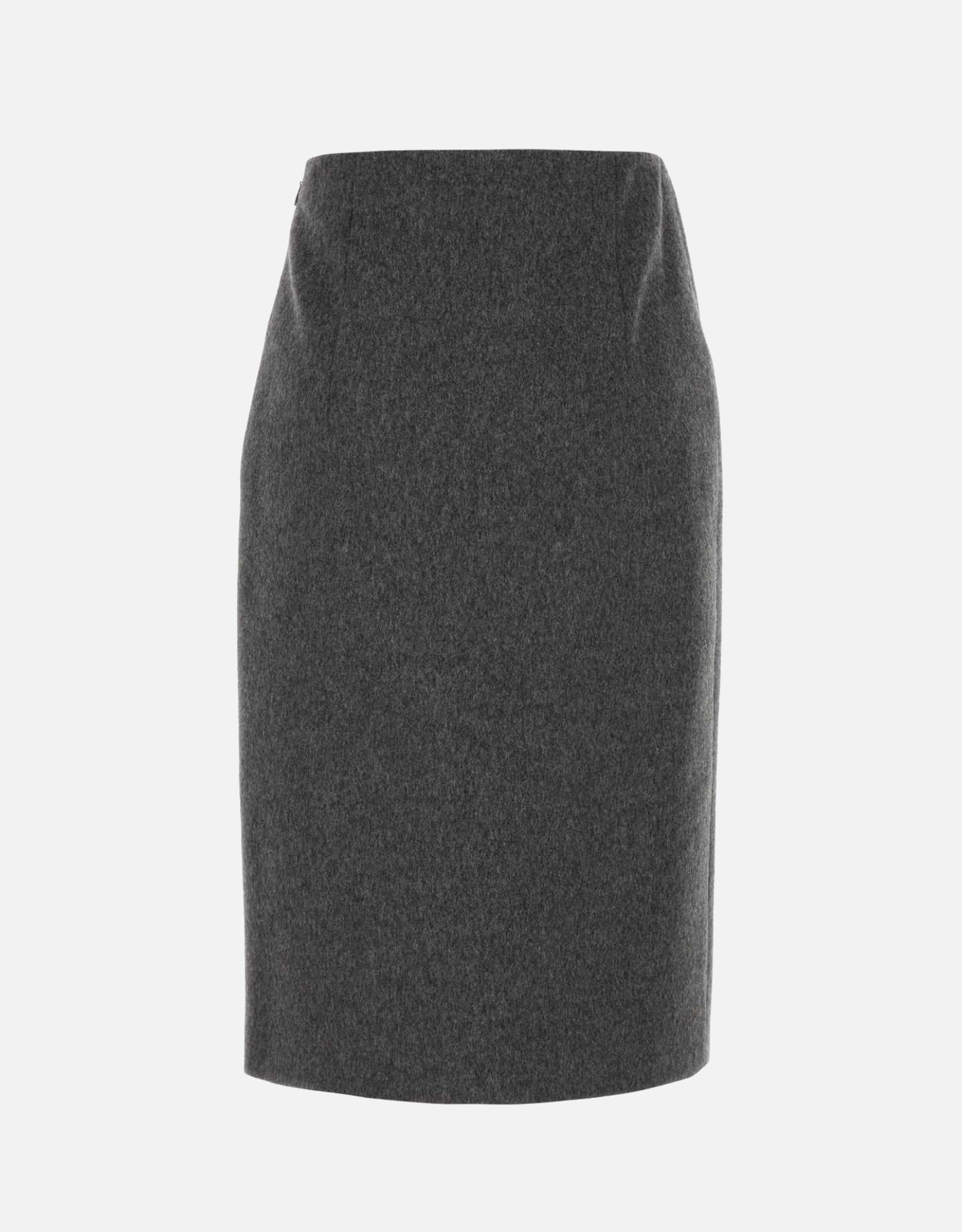 Prada Dark Grey Wool Skirt (Skirts,Midi Skrits) IFCHIC.COM