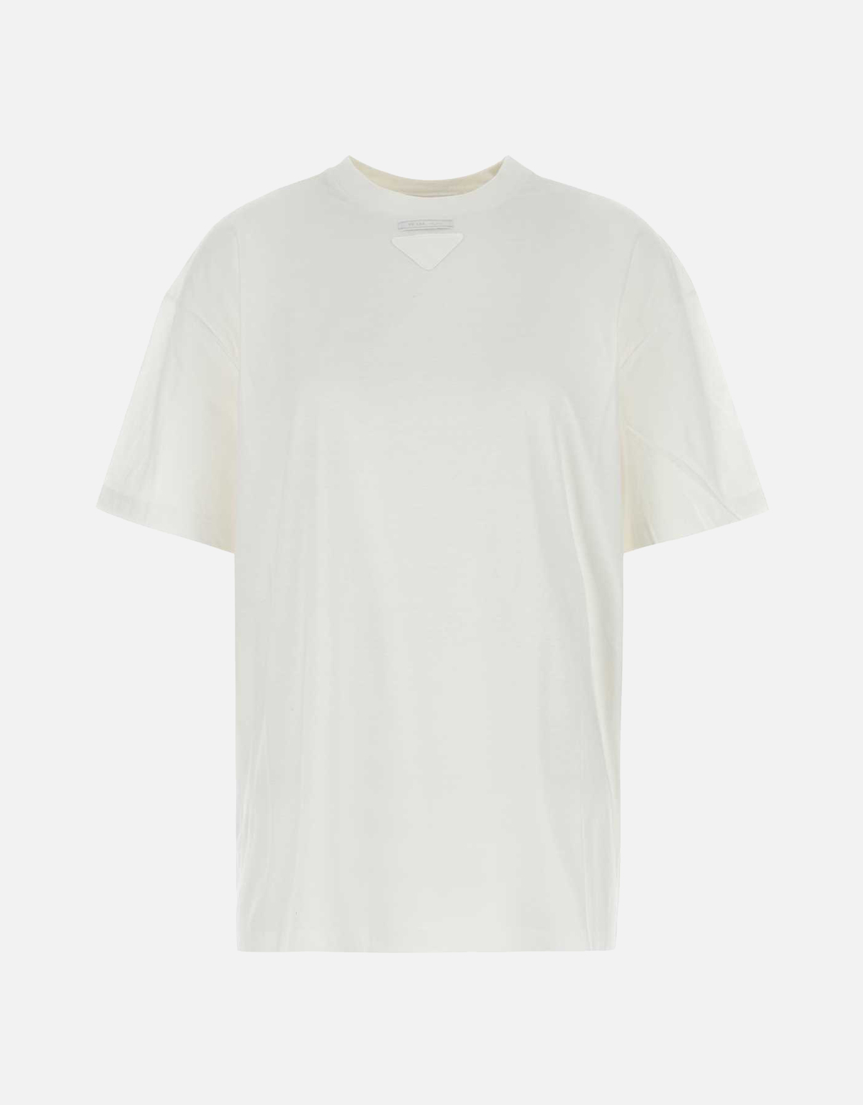 Prada ホワイトコットンオーバーサイズTシャツ (トップス,Tシャツ