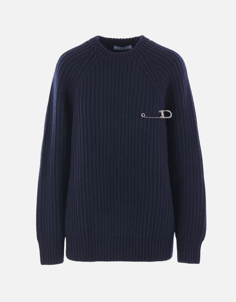 Prada リブニットウールカシミヤセーター (すべての新品) IFCHIC.COM