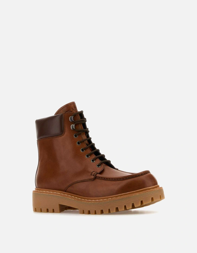 Prada メンズ カーフレザー アンクルブーツ () IFCHIC.COM