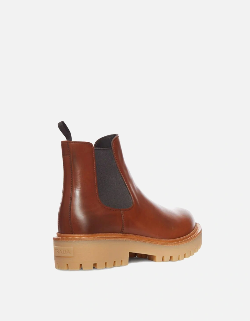 Prada メンズレザーチェルシーブーツ (シューズ,ブーツ,チェルシー