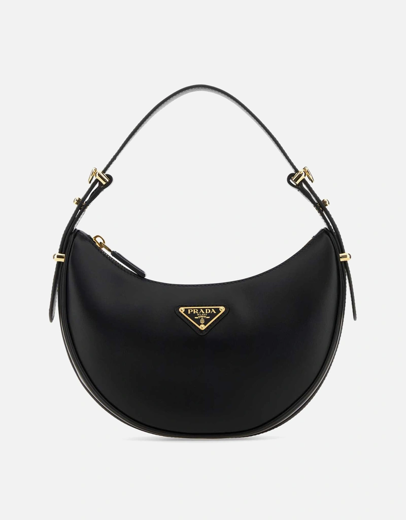 Prada ブラックレザーアルクハンドバッグ () IFCHIC.COM