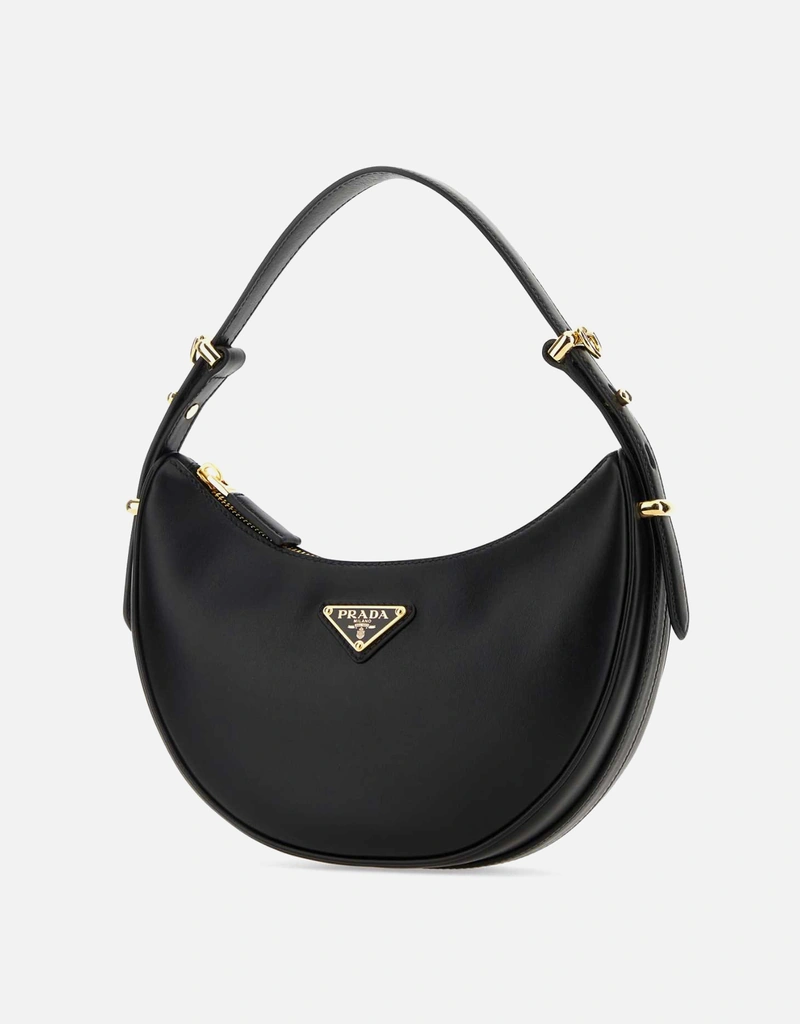 Prada ブラックレザーアルクハンドバッグ () IFCHIC.COM
