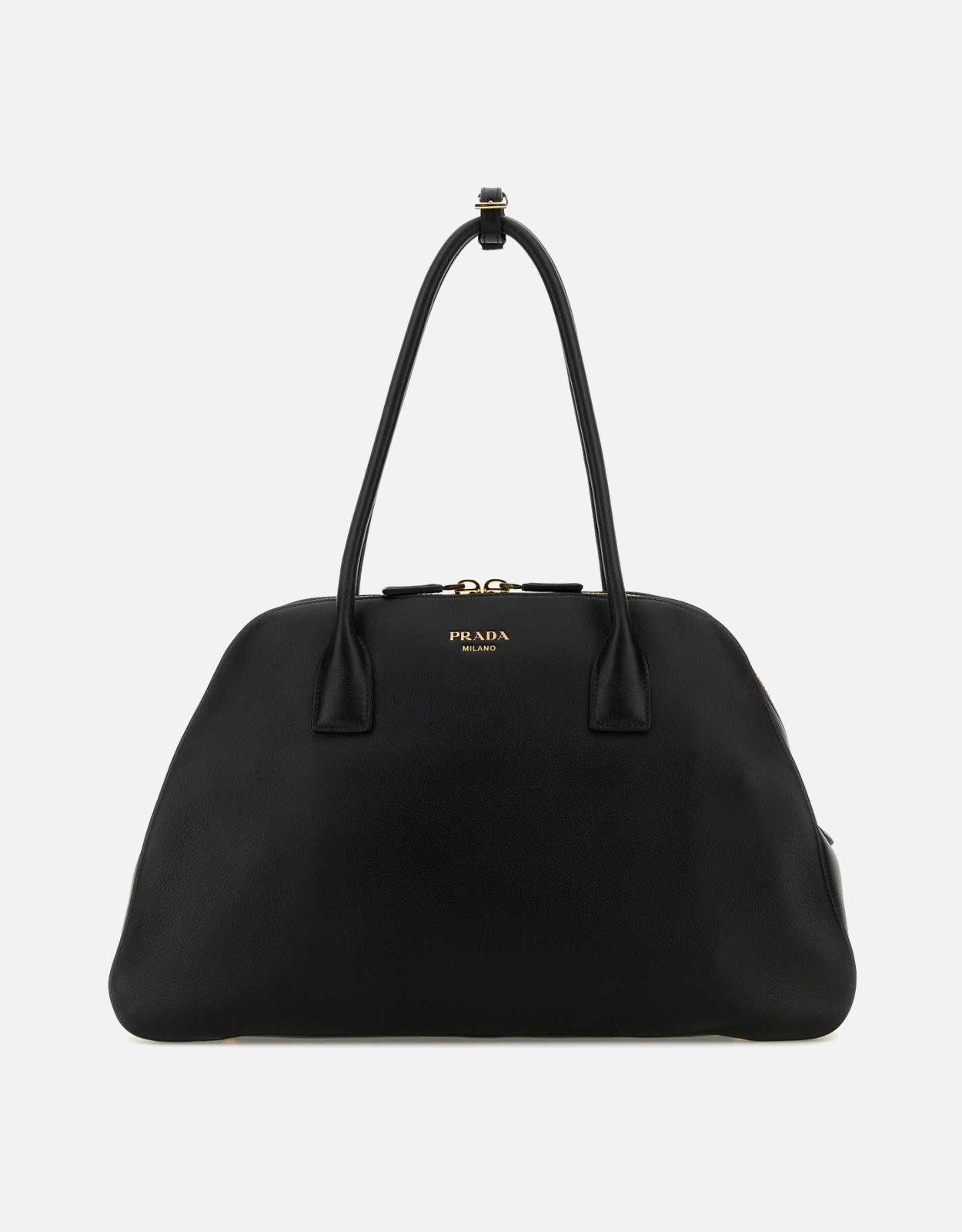 Prada ブラックレザーミディアムショッピングバッグ () IFCHIC.COM