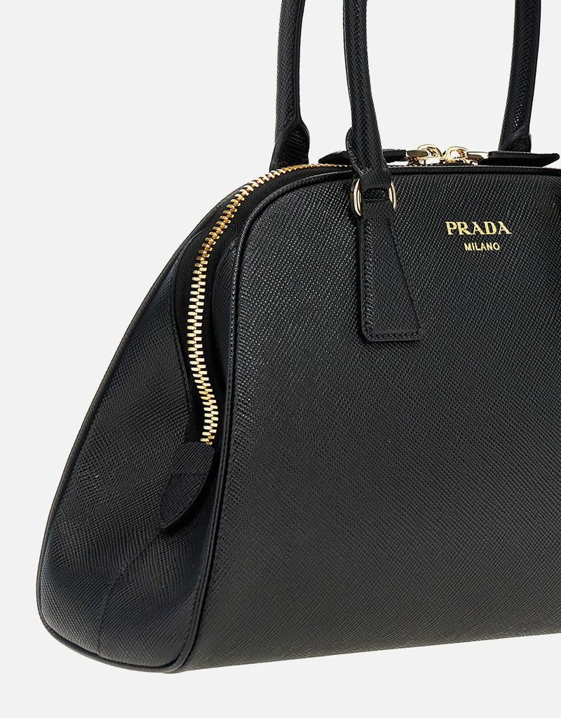PRADA サフィアーノ ハンドバッグ Prada サフィアーノレザー ハンドバッグ | ブラック | FARFETCH JP