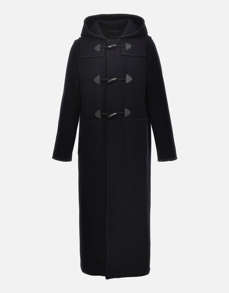 Prada メンズロングモンゴメリウールコート (アパレル,ジャケット