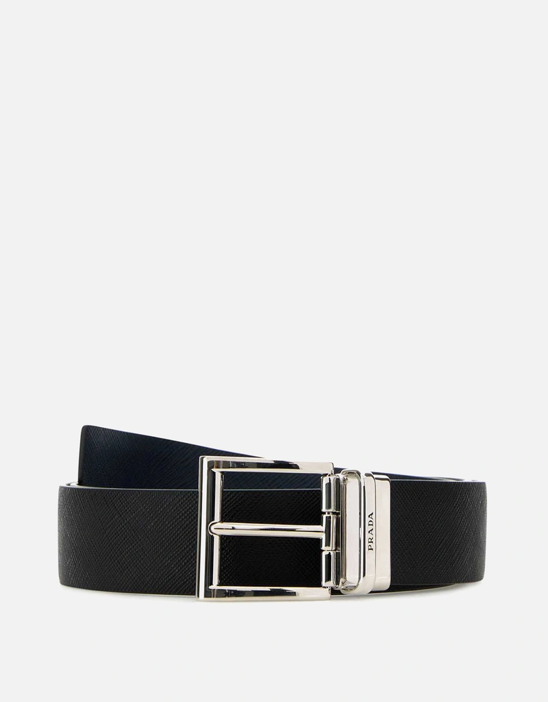 Prada メンズ カーフスキンレザー リバーシブルベルト () IFCHIC.COM