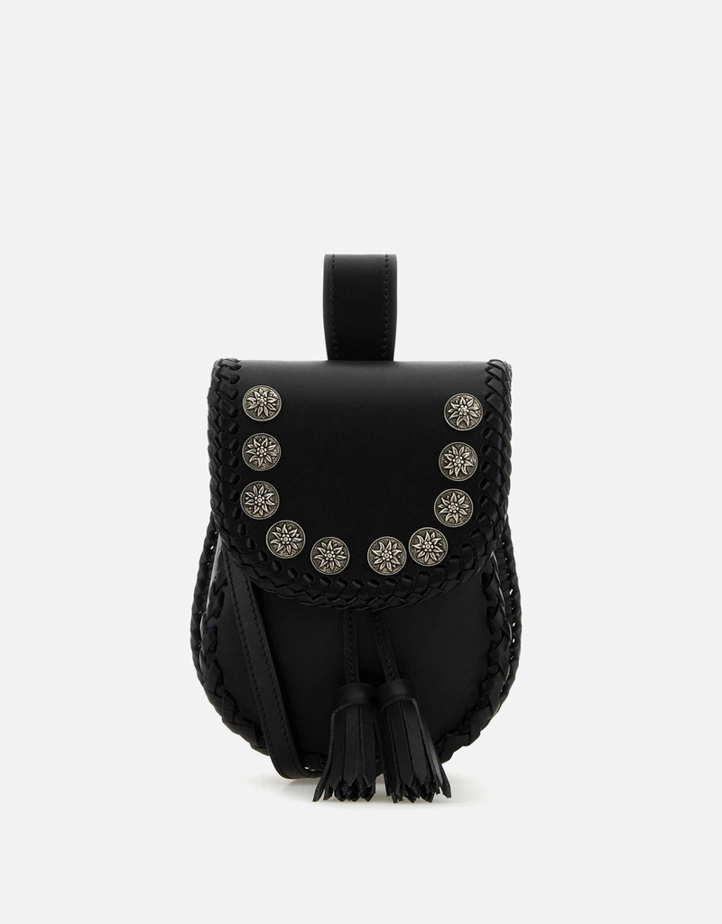 PRADA ブラックレザーボディバッグ Prada ブラックレザークロスボディバッグ () IFCHIC.COM