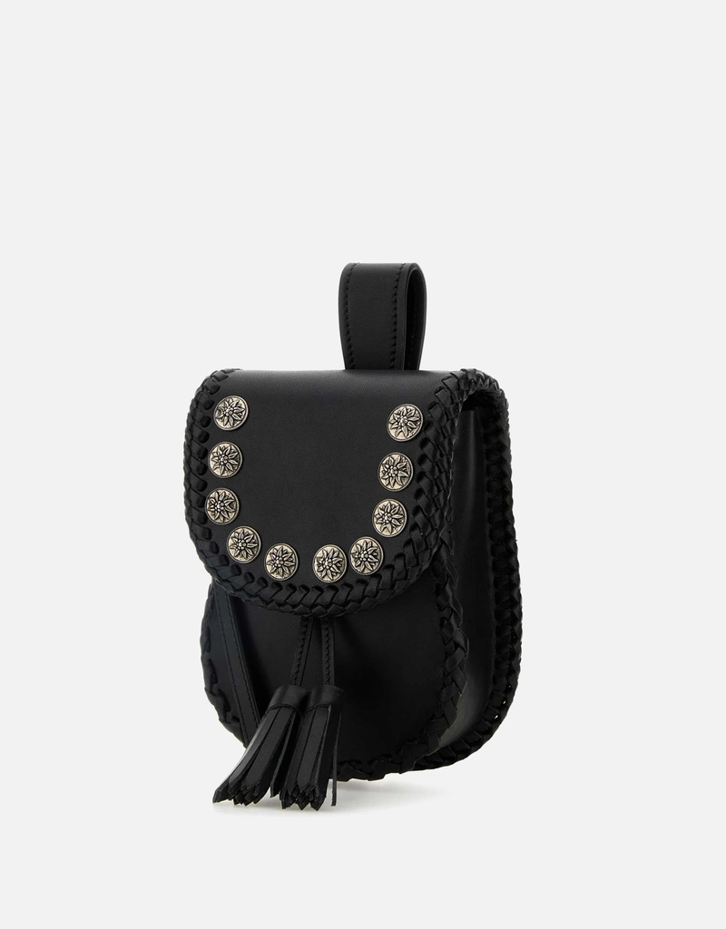 Prada ブラックレザークロスボディバッグ () IFCHIC.COM