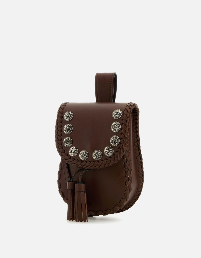 Prada ブラウンレザークロスボディバッグ () IFCHIC.COM