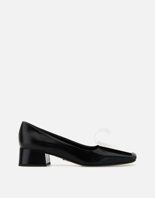 Prada カーフレザー ツートーン パンプス () IFCHIC.COM