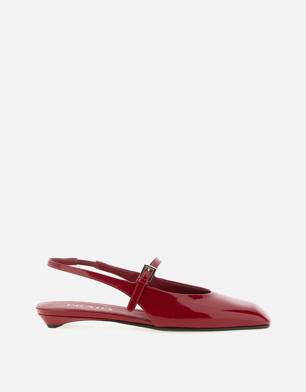 Prada パテントレザー スリングバック バレリーナ () IFCHIC.COM