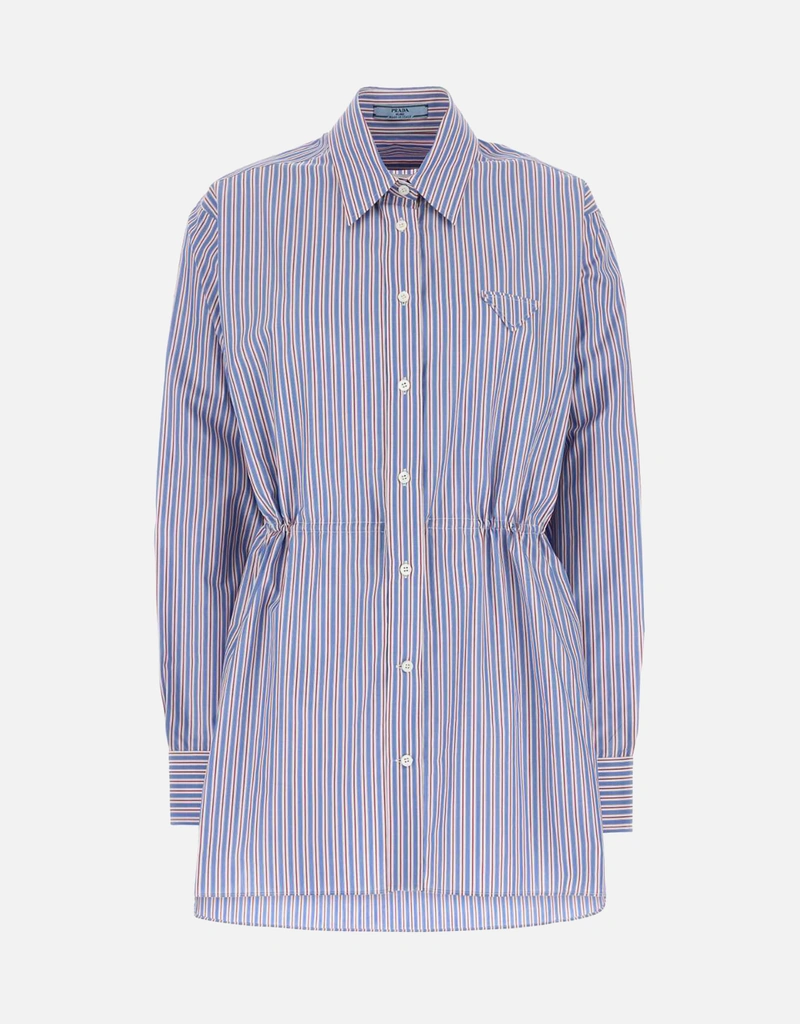 Prada ストライプポプリンシャツ (すべての新品) IFCHIC.COM