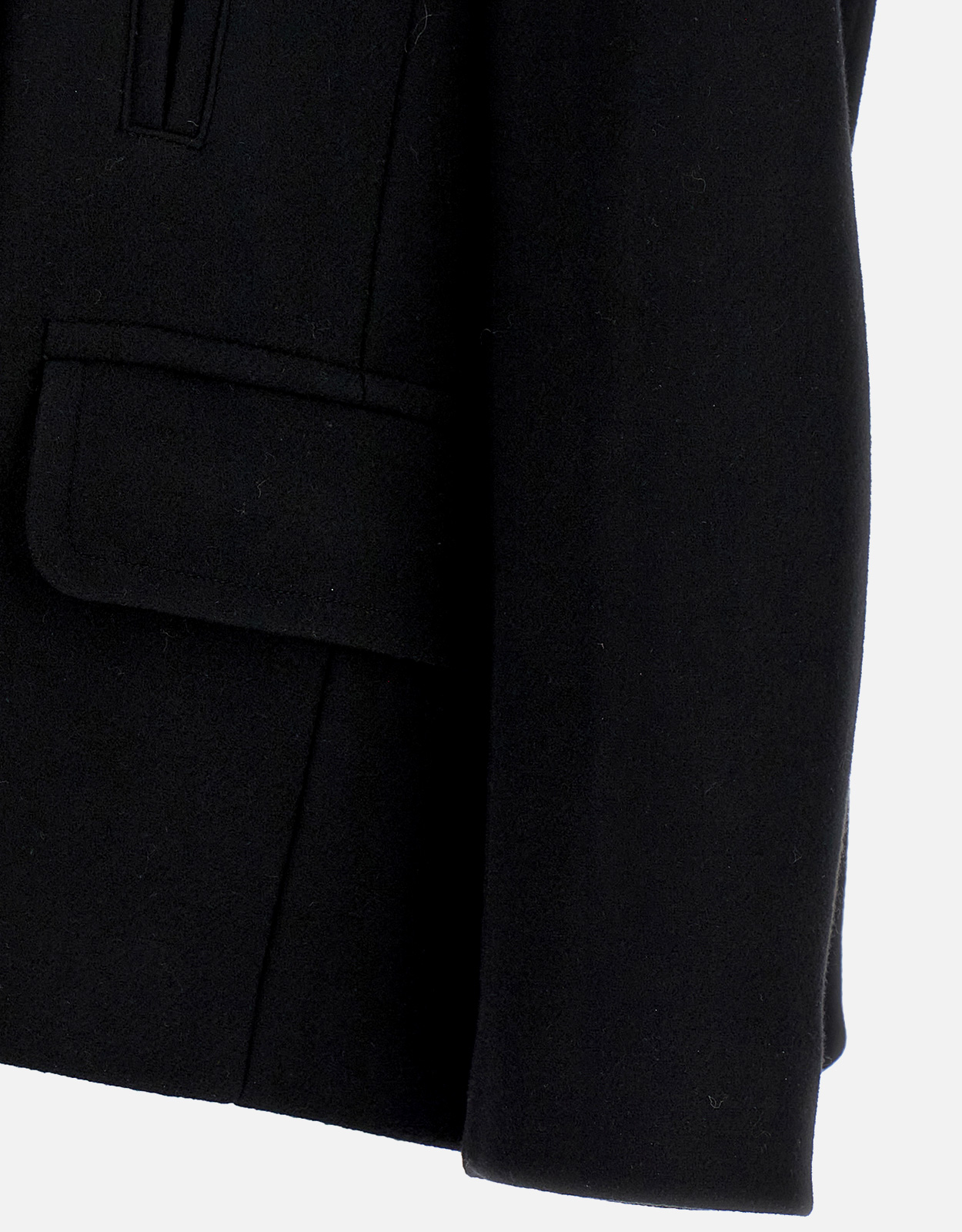 Dries Van Noten ヴァフェル ウールブレンド ダブルブレストコート