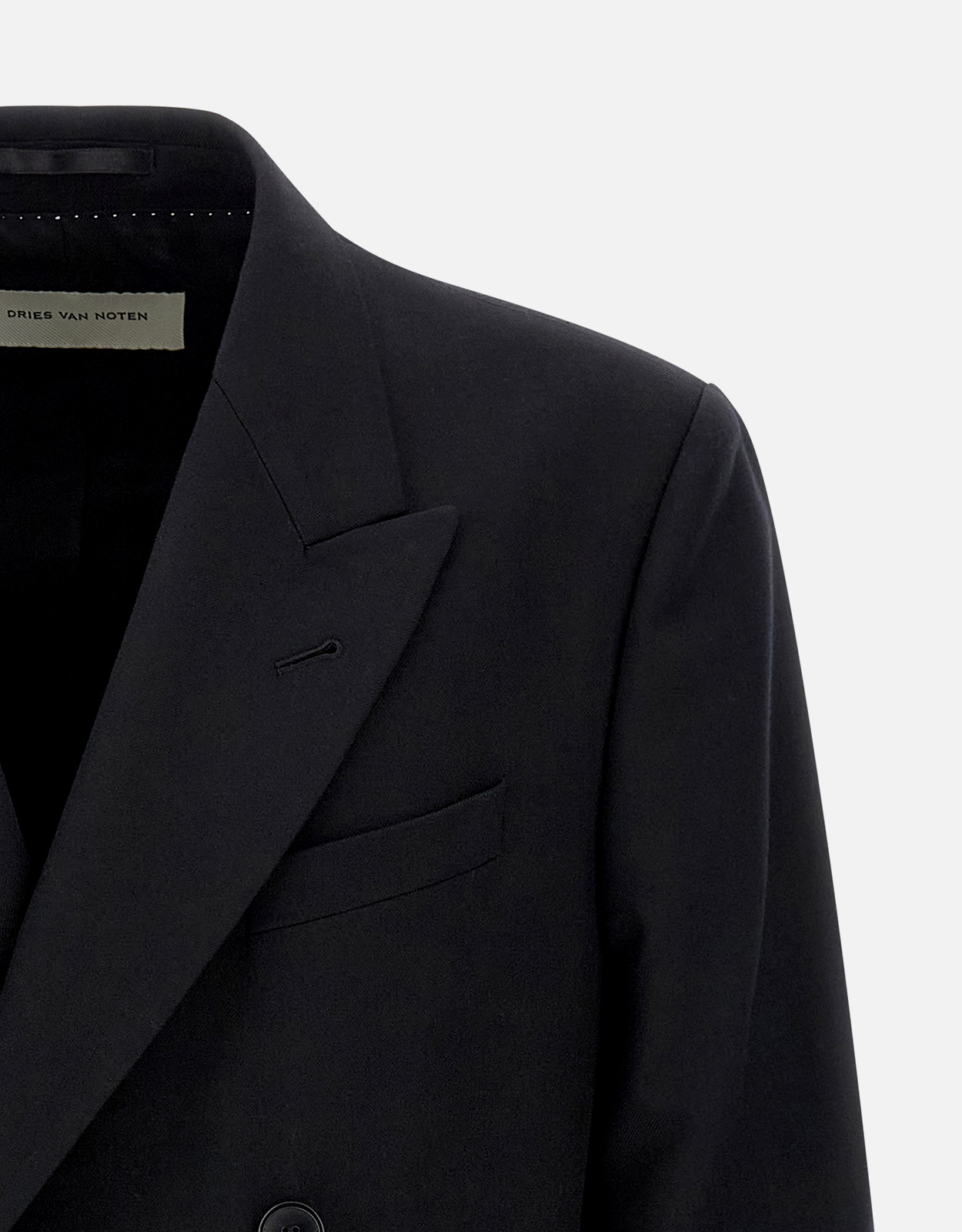 Dries Van Noten メンズ Buforden ウールダブルブレストブレザー