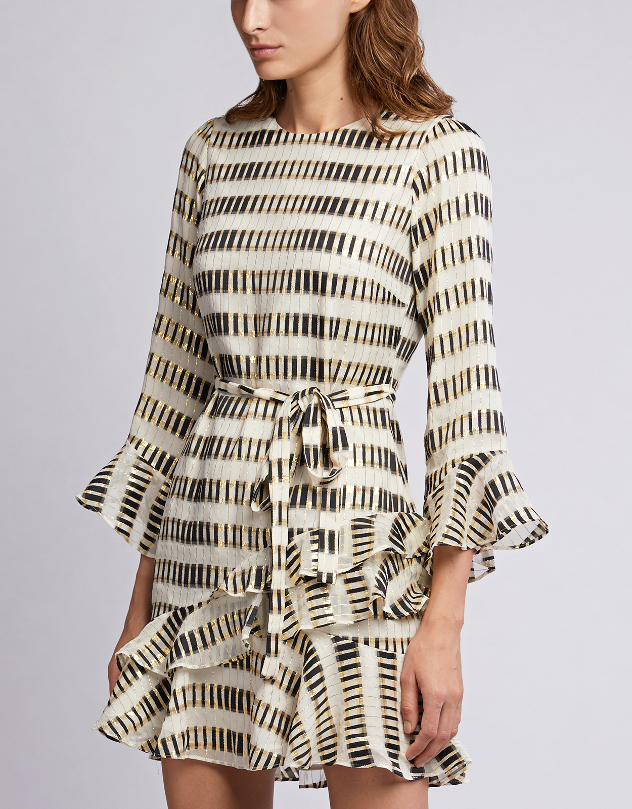 Saloni Marissa Mini-B Printed Ruffle 
