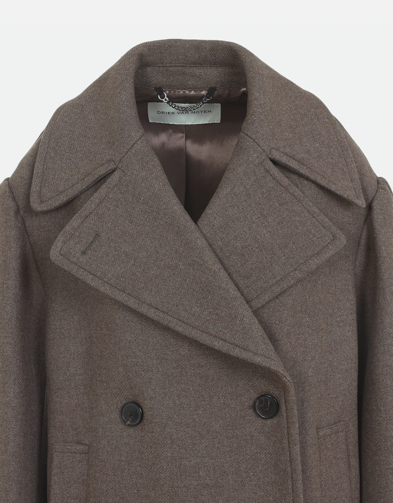 Dries Van Noten ラケル ウールブレンド ダブルブレストコート