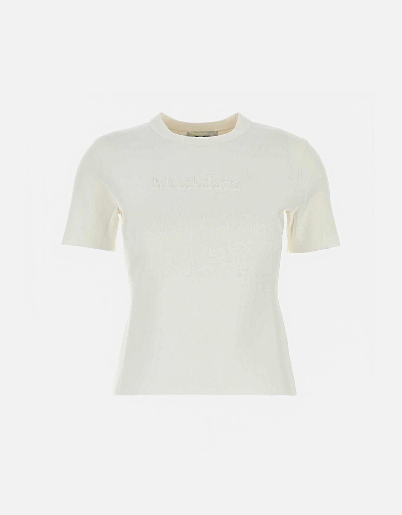 Max Mara White viscose blend Adelio t-shirt (Tops,T-shirts) IFCHIC.COM